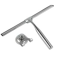 Kelinfei Shower Squeegees,Lightweight All-Purpose Stainless Steel Shower Cleaner for Shower Doors Bathroom Window Mirror Car Glass (Silver, OneSize)