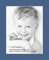 14x18 Yorktown Blue / Royal Custom Mat for Picture Frame with 10x14 opening size (Mat Only, Frame NOT Included)