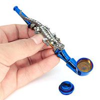 ASNTA Believes That You Need a Beautiful Animal Tube as a Gift, with 1 Storage Bag and 10 Stainless Steel mesh Filters. (Blue)