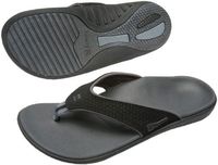 Spenco Polysorb Total Support Yumi Sandals, Black/Black, Women's 6