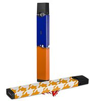 Skin Decal Wrap 2 Pack for Juul Vapes Ripped Colors Blue Orange JUUL NOT INCLUDED
