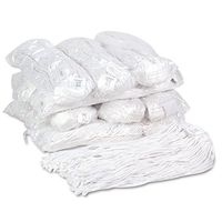 Boardwalk 220RCT Premium Cut-End Wet Mop Heads Rayon 20oz White 12/Carton