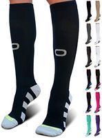Crucial Compression Socks for Men & Women (20-30mmHg) - Best Graduated Stockings for Running, Athletic, Travel, Pregnancy, Maternity, Nurses, Medical, Shin Splints, Support, Circulation & Recovery