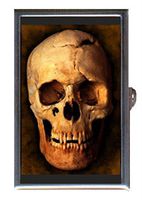 Antique Photograph of Human Skull Goth Decorative Pill Box