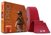 KT Tape PRO Synthetic Elastic Kinesiology Therapeutic Tape, Jumbo 150 Precut 10 Inch Strips, Rage Red