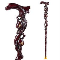 ZHM Wood Cane Walking Stick with Supportive Curved Handle Exquisite Carving Walking Canes as Gifts for Men and Women Hand Crutches,For150~155cm