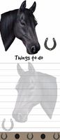 "Horse Magnetic List Pads" Uniquely Shaped Sticky Notepad Measures 8.5 by 3.5 Inches