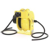 KH Industries RTF Series ReelTuff Industrial Grade Retractable Power Cord Reel, 12/4 SOOW Cable, 16 Amp, 30' Length, Yellow Powder Coat Finish