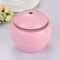 Tloowy Mini LED Aroma Essential Oil Diffuser USB Ultrasonic Air Humidifier Purifier Atomizer for Office Home Bedroom Living Room Study Yoga Spa (Pink)