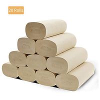 MDDYF Toilet Paper 20 Rolls, 4-Ply Comfortable Soft Thick Bathroom Tissues Degradable Skin-Friendly Roll Paper, Highly Absorbent Paper Tissue for Home, Kitchen, Toilet