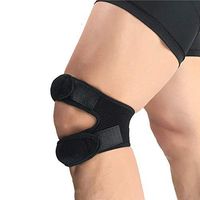 Metatarsal Band Sports Knee Pads, Shock-Absorbing Compression Leggings Outdoor Basketball Football Mountain Climbing Cycling Fitness Protective Gear, Black