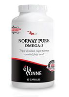 Norway Pure Omega-3 Fish Oil Softgels (90ct) Essential Fatty Acids Supplement - Super Concentrated, Triple Distilled, Omega-3 Purity Guaranteed - Made in Norway.