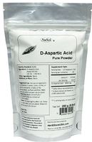 NuSci Pure D-Aspartic Acid (DAA) Powder AJI Quality Standard (250 Grams (8.8 oz))