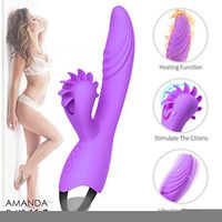Oral Rotating Clítoris Stimulator Gspot Víbr?tör Rechargeable Dual Motor Tongue Víbr?tör Toy for Woman