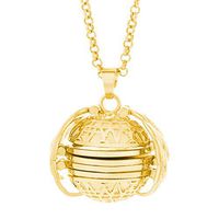 Meidexian888 Simple Storage Photo Necklace, 2PC Expanding Photo Locket Necklace Pendant Angel Wings Gift Jewelry Decoration (Gold)