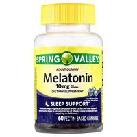 Spring Valley Adult Gummies Melatonin 10mg Pectic 60 count