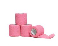 HealiT SafeGrip™ Cohesive Bandage 2inch-Wide Self-Adhering Performance Athletic Wrap Medical Tape, Flexible Breathable, Sports Tape Ideal for Stretch Ankle Sprains, Swelling, Wrist - Pink - 4 Pack