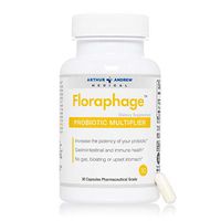 Arthur Andrew Medical - Floraphage, Probiotic Multiplier, Supports Digestion and Immune Health with Enzymes and Prebiotics, Non-GMO, Vegan, 30 Capsules