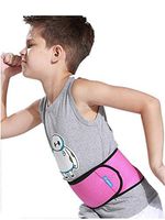 WENDYWU Kids Adjustable Waist Belt Brace Support Ballet Dance Protector Abdominal Band for Back (Rose)