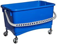 Impact LF128A Plastic Microfiber Bucket/Strainer Combo with Wheels, 6-Gallon Capacity, Blue