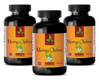 Slimming Pills for Men - Moringa OLEIFERA 1200MG - Dietary Supplement - Moringa Weight Management - 3 Bottles (180 Capsules)