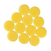 EOPER 24 Pieces Anti-Scratch Car Circle Clean Wax Polish Yellow Foam Soft Sponges Pad Car Polish Tools