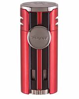 Xikar High Performance HP4 Quad Flame Cigar Lighter in an Attractive Gift Box Daytona Red