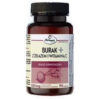 HERBAPOL - Beet + with Iron and Vitamin C - 90 Tablets