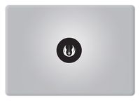 Jedi Order Star Wars for MacBook Laptop Die-Cut Vinyl Decal Sticker (Matte Black)
