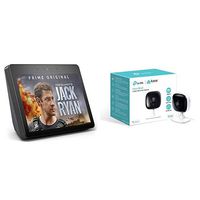 All-new Echo Show (2nd Gen) - Charcoal + Kasa Indoor Smart Security Camera, 1080P HD with Night Vision