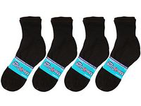 Diabetic socks, unisex cotton therapeutic non binding socks, 3 pairs per pack. Choose your favorite color! (10-13 Ankle Black, 12)