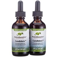 Native Remedies Candidate - All Natural Herbal Supplement Promotes Balanced Probiotic Flora and Normal pH Levels, 2-Pack