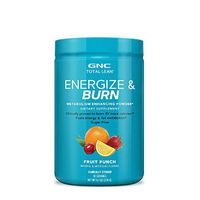 GNC Total Lean Energize and Burn, Fruit Punch, 30 Servings, Fuels Energy and Fat Metabolism