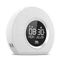 JBL Horizon Bluetooth Clock Radio with USB Charging and Ambient Light (White)