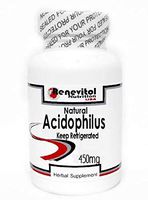 Natural Acidophilus (Keep Refrigerated) 450mg 100 Capsules ~ Renevitol