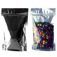 Smell Proof Barrier Bags - Zipper w/Heat Seal - 100 Bags (Silver & Clear, 1 Ounce)