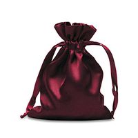 Wine Satin Pouch Bags 6" X 9" | Quantity: 30