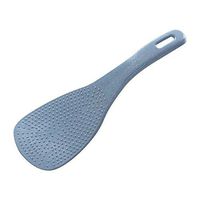 Fiesta 1pc New Wheat Straw Kitchen Tool Korean Eco-Friendly Colorful Fashion Kitchen Supplie Ladle Non Stick Rice Paddle Meal Spoon: Blue