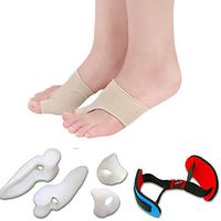 A Set of 7 Thumb valgus Toe Care Silicone Toe orthosis Combination - Onion aligner - relieves Hallux valgus Pain - one Size fits All