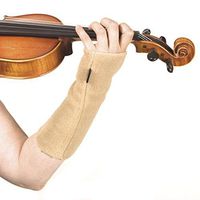 "Wristies" Hand Warming Practice Gloves - Original Long Length for Large Hands: Beige