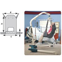 Premier Easy-Fit Sling - Large, A - 50.0" B - 33.9" C - 28.4" D - 8.3"