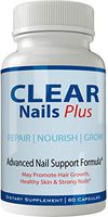 Clear Nails Plus Pills Supplement - Advanced Unique Hair Growth Vitamins and Minerals with Biotin - Gluten Free 60 Capsules - Hair Lash Skin and Nails Extra Strength Formula Growth Booster