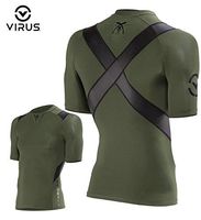 Sullen X Virus X-Form Posture Correct Compression Top Military Green (Small)