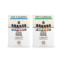 GuruNanda Top 12 Essential Oils Bundle - Top 6 Essential Oil Blends and Top 6 Essential Oil Singles