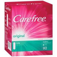 Carefree Original Liners, Unscented, Long Flat 92 ea