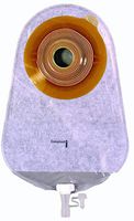 Coloplast Assura One-Piece Urostomy Pouch Pre-Cut Convex Skin Barrier, Antireflux Valve and Closure 1-3/8" Stoma Opening, Anatomical Design, 10-3/4" L, 465mL, Transparent, Flexible Adhesive, with Belt Tabs, Soft Cloth on Back (Box of 10 Each)