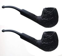 2 x Large Full Bent"Egg" Briar Tobacco Pipes