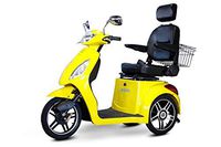 Ewheels 3-Wheel Capacity Scooter with Electromagnetic Brakes in Yellow
