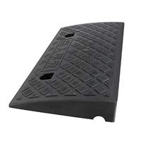 Plastic Roadside Kerb Ramps, Triangle Car Ramps Service Ramps Wheelchair Ramps Step Threshold Ramps Vehicle Ramps (Color : Black, Size : 49.526.810.5CM)