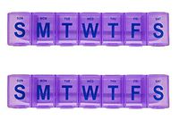 Dowin 7-Day Jumbo Plastic Purple Pill Box (2)